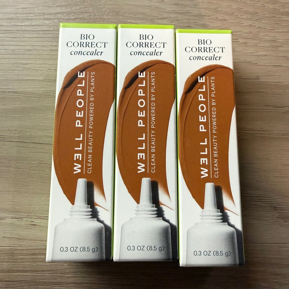 Well People Bio Correct Concealer 14N Clean Beauty Plant Base 0.3oz Lot of 3 New